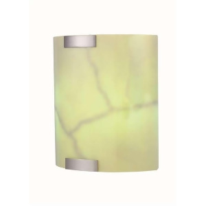 Lite Source Fluorescent Wall Sconce Polished Steel Glass Shade Ls-1628 - All