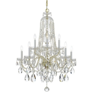 Crystorama Traditional Crystal Elements Crystal Chandelier 1110-Pb-cl-s - All