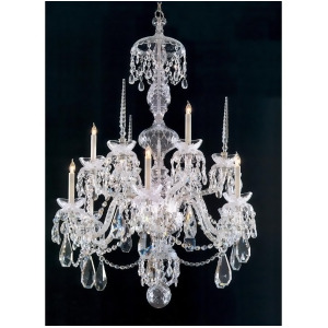 Crystorama Traditional Crystal 9 Light Chrome Chandelier 5070-Ch-cl-mwp - All