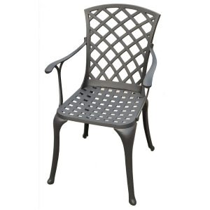 Crosley Sedona Cast Aluminum High Back Arm Chair Set of 2 Co6102-bk - All