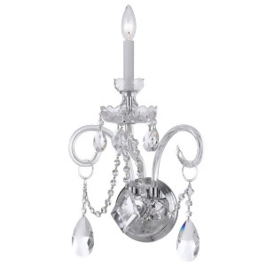 Crystorama Traditional 1 Light Clear Crystal Chrome Sconce Iii 1141-Ch-cl-mwp - All