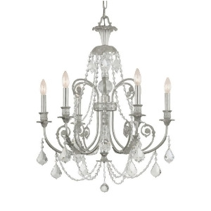 Crystorama Regis 6 Light Clear Crystal Silver Chandelier I 5116-Os-cl-mwp - All
