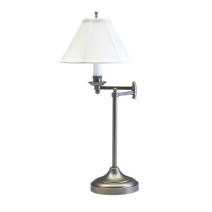 House of Troy Antique Silver Table Lamp w/ swing arm Cl251-as - All