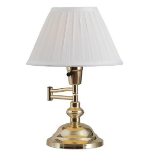 Kenroy Home Classic Swing Arm Swing Arm Desk Lamp Polished Brass 30163 - All