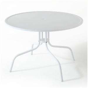 Crosley Griffith Metal 40 Dining Table in White Finish Co1012a-wh - All