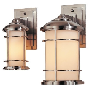 Feiss Lighthouse 1-Light Wall Lantern in Brushed Steel Ol2200bs - All