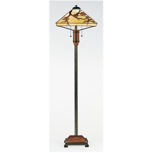 Quoizel 2 Light Grove Park Tiffany Floor Lamp in Multi Tf9404m - All