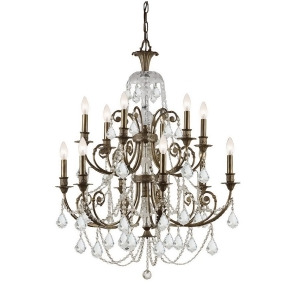 Crystorama Regis Crystal Elements Crystal Wrought Iron Chandelier 5119-Eb-cl-s - All