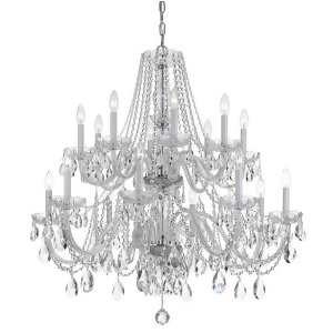 Crystorama Traditional Crystal 16 Light Chrome Chandelier 1139-Ch-cl-mwp - All
