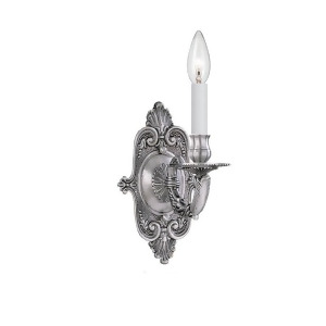 Crystorama 1 Light Pewter Cast Brass Wall Mount Ii 641-Pw - All