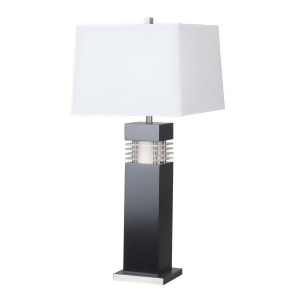 Kenroy Home Wyatt Table Lamp Black Finish w/ Acrylic Accents 20109Bl - All
