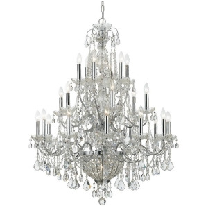 Crystorama Imperial 26 Light Crystal Chrome Chandelier 3229-Ch-cl-mwp - All