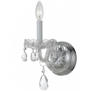 Crystorama Traditional 1 Light Clear Crystal Chrome Sconce I 1031-Ch-cl-mwp - All