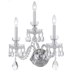 Crystorama Traditional Crystal Elements Crystal Wall Sconce 1143-Ch-cl-s - All