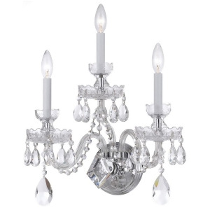 Crystorama Traditional Crystal Elements Crystal Wall Sconce 1143-Ch-cl-s - All
