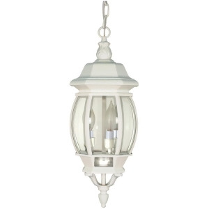 Nuvo Central Park 3 Light 20 Hanging Lantern w/ Clear Beveled Glass 60-894 - All