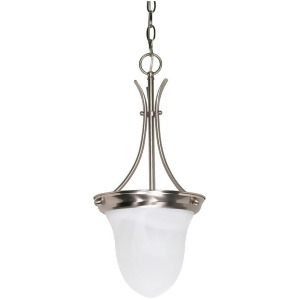 Nuvo Lighting 1 Light 10 Pendant Alabaster Glass Bell 60-394 - All