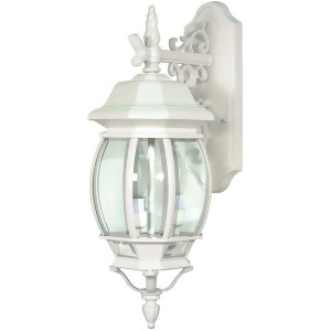 Nuvo Central Park 3 Light 22 Wall Lantern w/ Clear Beveled Glass 60-891 - All