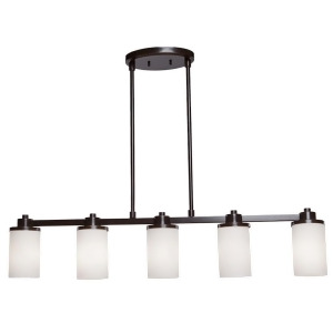 Artcraft Parkdale 5 Light Island Light Oil Rubbed Bronze White Ac1306wh - All