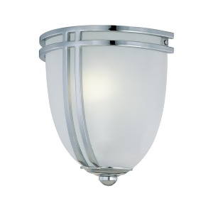 Lite Source Wall Sconce Chrome Frost Glass Shade Ls-16097c-fro - All
