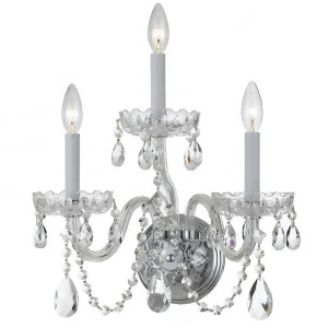 Crystorama Traditional Crystal Spectra Crystal Wall Sconce 1033-Ch-cl-saq - All