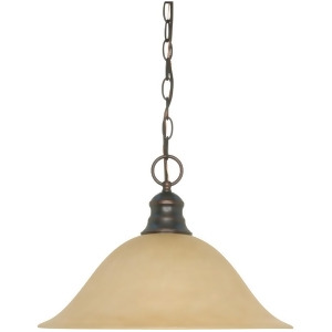 Nuvo 1 Light 16 Pendant w/ Champagne Linen Washed Glass 60-1276 - All