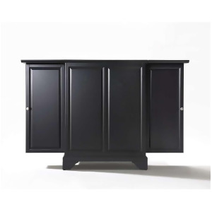 Crosley Furniture Lafayette Expandable Bar Cabinet Black Kf40001bbk - All