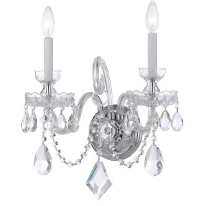 Crystorama Traditional Crystal Spectra Crystal Wall Sconce 1142-Ch-cl-saq - All