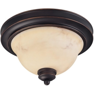 Nuvo Anastasia 2 Light 11 Flush Dome w/ Honey Marble Glass 60-1405 - All