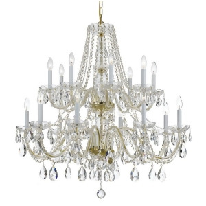 Crystorama Traditional Crystal Elements Crystal Chandelier 1139-Pb-cl-s - All