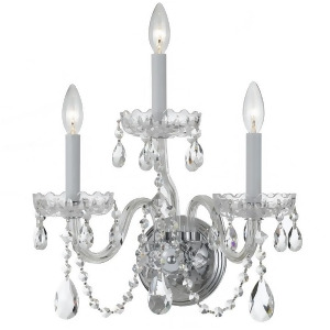 Crystorama Traditional Crystal Elements Crystal Wall Sconce 1033-Ch-cl-s - All