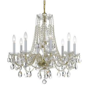 Crystorama Traditional Crystal Elements Crystal Chandelier 1138-Pb-cl-s - All