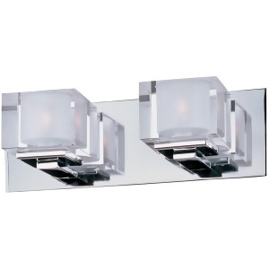 Maxim Lighting Cubic 2-Light Bath Vanity Polished Chrome 10002Clpc - All