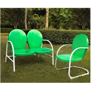 Crosley Griffith 2 Piece Metal Outdoor Seating Set Ko10005gr - All