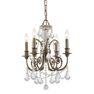 Crystorama Regis Clear Crystal Crystal Wrought Iron Chandelier 5114-Eb-cl-s - All