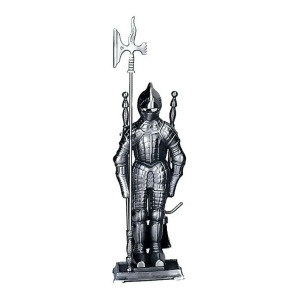 Uniflame 4 Pc. Mini Triple Plated Pewter Soldier Fireset F-7520 - All
