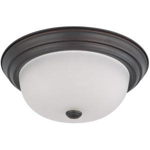 Nuvo Lighting 2 Light 13 Flush Mount w/ Frosted White Glass 60-3336 - All