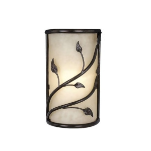Vaxcel Vine Wall Sconce Oil Shale w/ Amber Flake Glass Ws38865ol - All