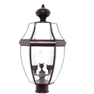 Maxim South Park 3-Light Outdoor Post Lantern Burnished 6098Clbu - All