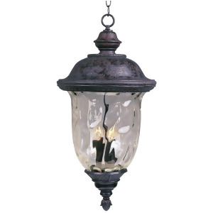 Maxim Carriage House Dc 3-Light Outdoor Hanging Lantern Bronze 3427Wgob - All