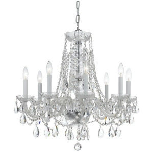 Crystorama Traditional 8 Light Crystal Chrome Chandelier Ii 1138-Ch-cl-mwp - All