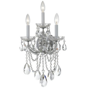 Crystorama Maria Theresa Wall Sconce Crystal Spectra Crystal 4423-Ch-cl-saq - All