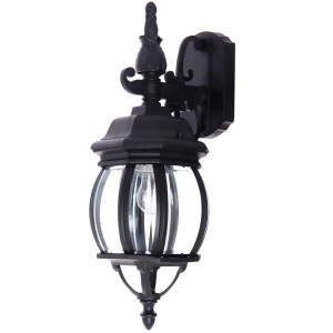 Maxim Lighting Crown Hill 1-Light Outdoor Wall Lantern Black 1030Bk - All