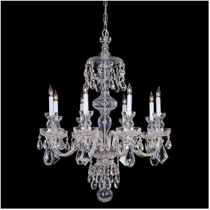 Crystorama Traditional 8 Light Crystal Chrome Chandelier Iv 1148-Ch-cl-mwp - All