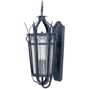 Maxim Cathedral 3-Light Outdoor Wall Lantern Country Forge 30043Cdcf - All