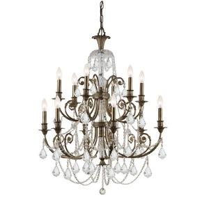 Crystorama Regis Clear Crystal Spectra Wrought Iron Chandelier 5119-Eb-cl-saq - All