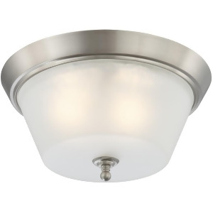 Nuvo Surrey 3 Light Flush Dome Fixture w/ Frosted Glass 60-4153 - All