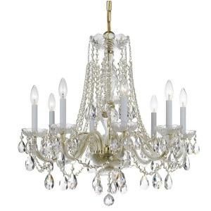 Crystorama Traditional Crystal Spectra Crystal Chandelier 1138-Pb-cl-saq - All