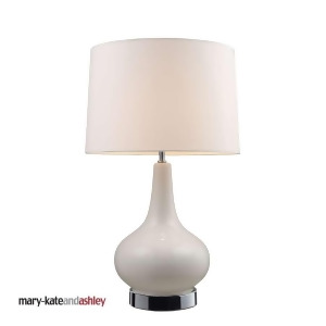 Dimond Continuum Table Lamp with White Base Chrome Hardware 3935-1 - All
