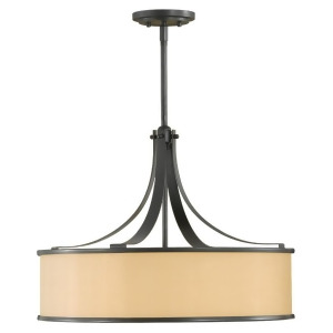 Feiss Casual Luxury 4-Light Shade Pendant in Dark Bronze F2343-4dbz - All